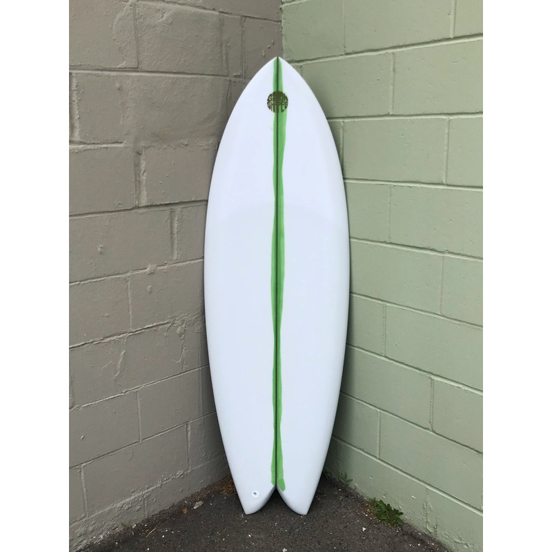 5’4″ Simon Shapes Curvy Quad Fish -Clear