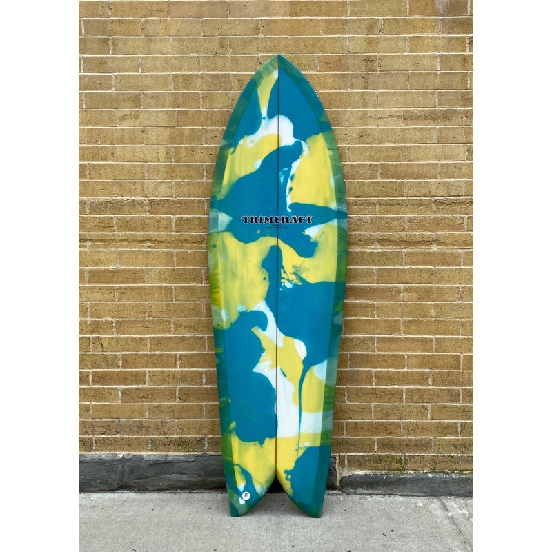 5’4″ Trimcraft Surfboards Side Cut Keel Fish – Abstract