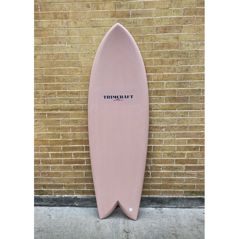 5’5″ Trimcraft Surfboards Rich Fish – Dusty Rose Opaque