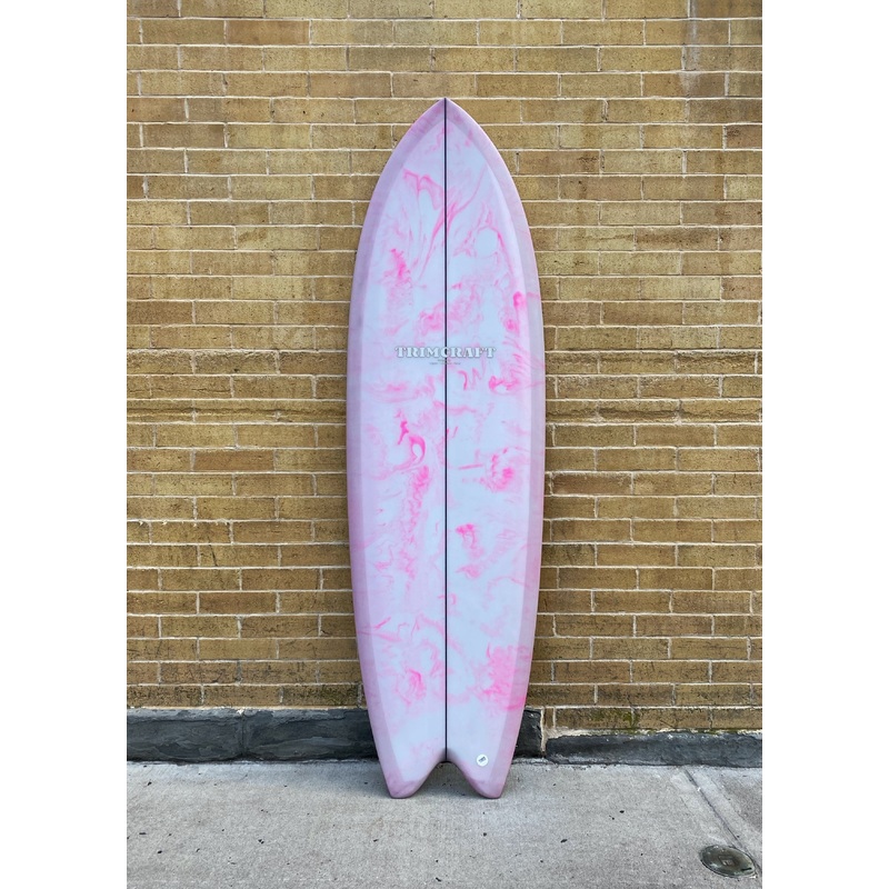 5’9″ Trimcraft Surfboards Will’s Fish – Neon Swirls