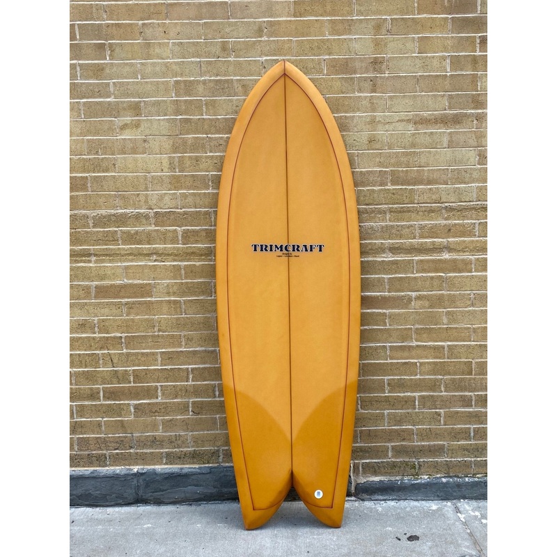 54 Trimcraft Surfboards Rich Fish – Golden Yellow with pinline