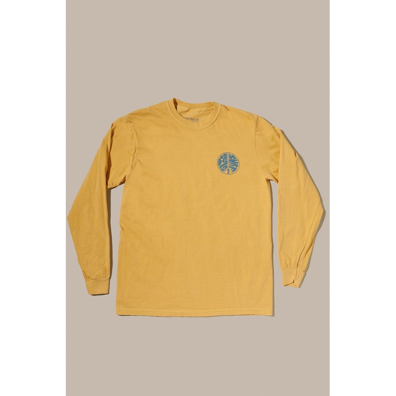 Glide LS Tee – Peace, Mustard