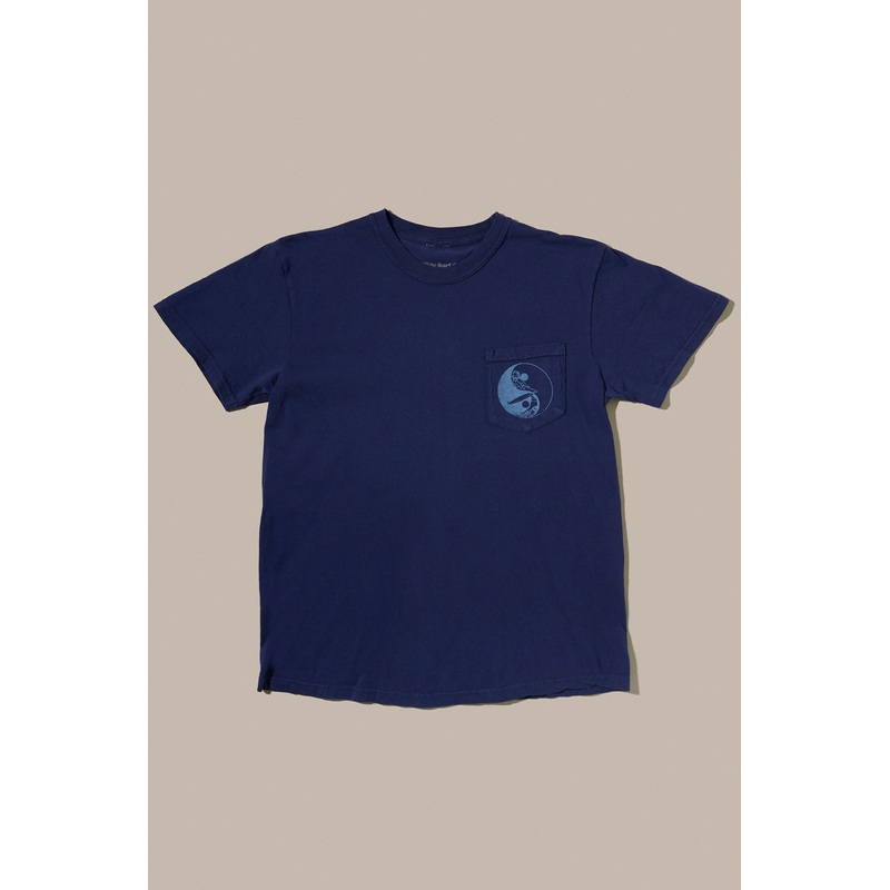 Glide SS Pocket Tee – Yin Yang, Navy