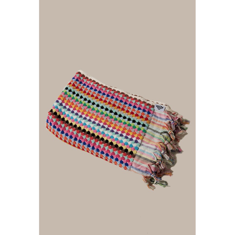 Glide Turkish Terry Towel – Pom Pom, Multi