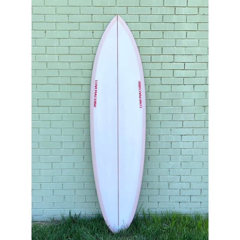6’6″ Lovemachine Surfboards FM – Pale Pink