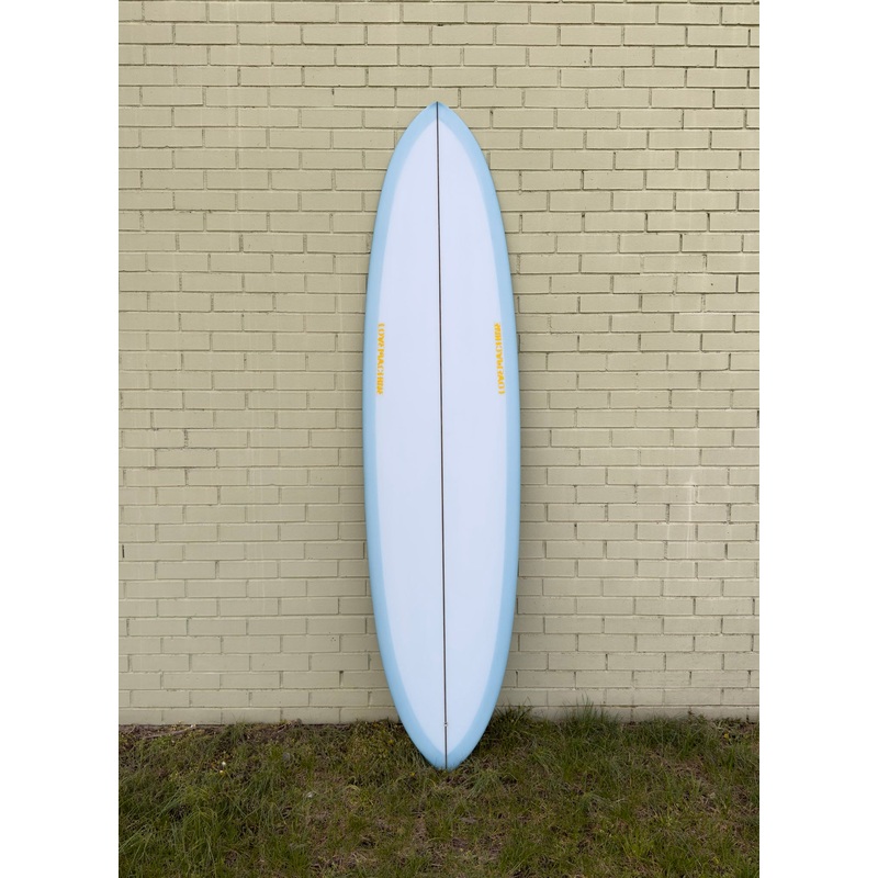 7’4″ Lovemachine Surfboards Thick Lizzy – Blue