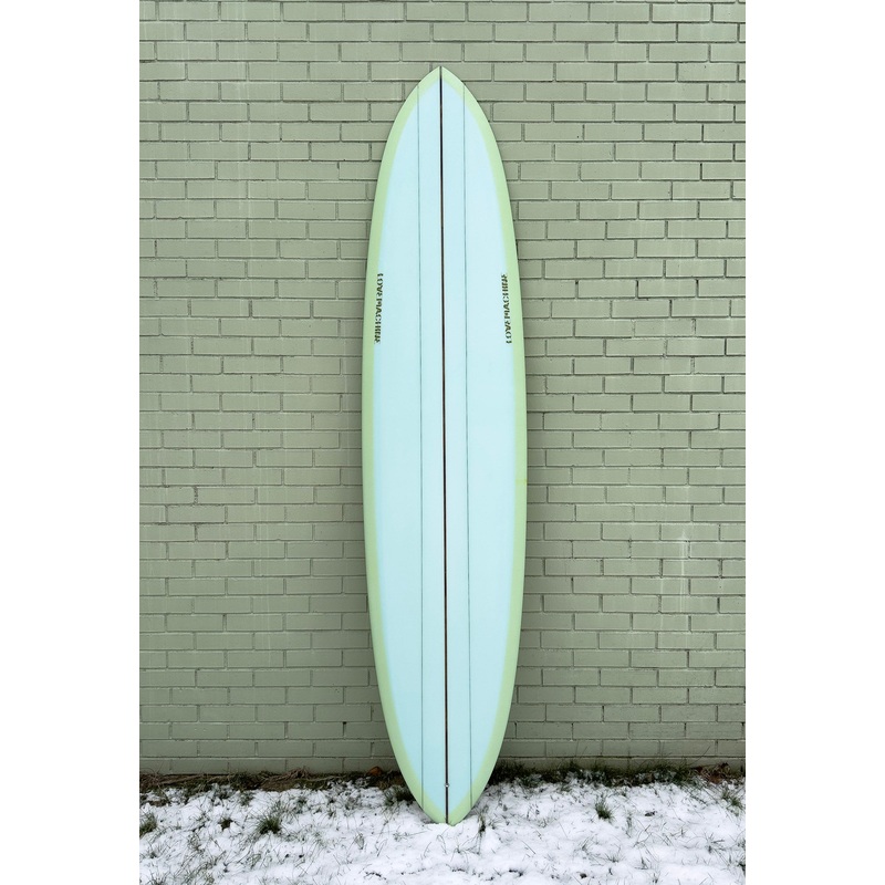 8’6″ Lovemachine Surfboards Thick Lizzy – Blue & Yellow