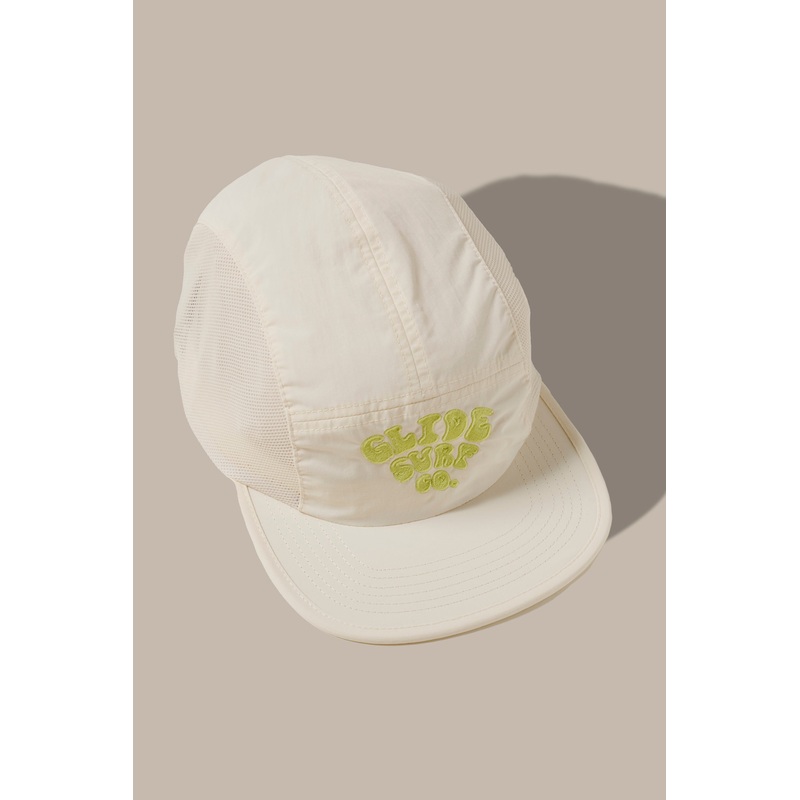 Glide Active Cap – Ecru/Fluor Yellow