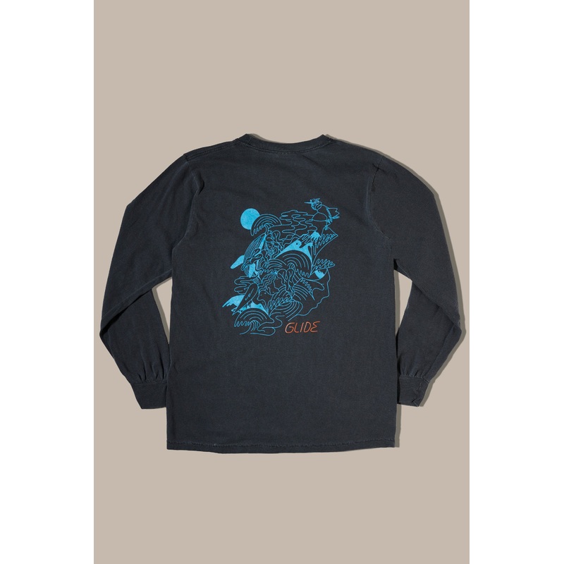 Glide x Valdes Studio – LS Tee, Pepper