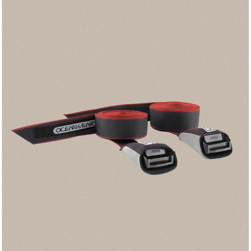 Ocean & Earth Longboard Tie Down Straps – 14′ Black