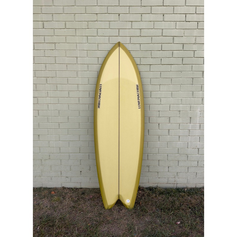 5’3″ Lovemachine Surfboards Wills Fish – Olive