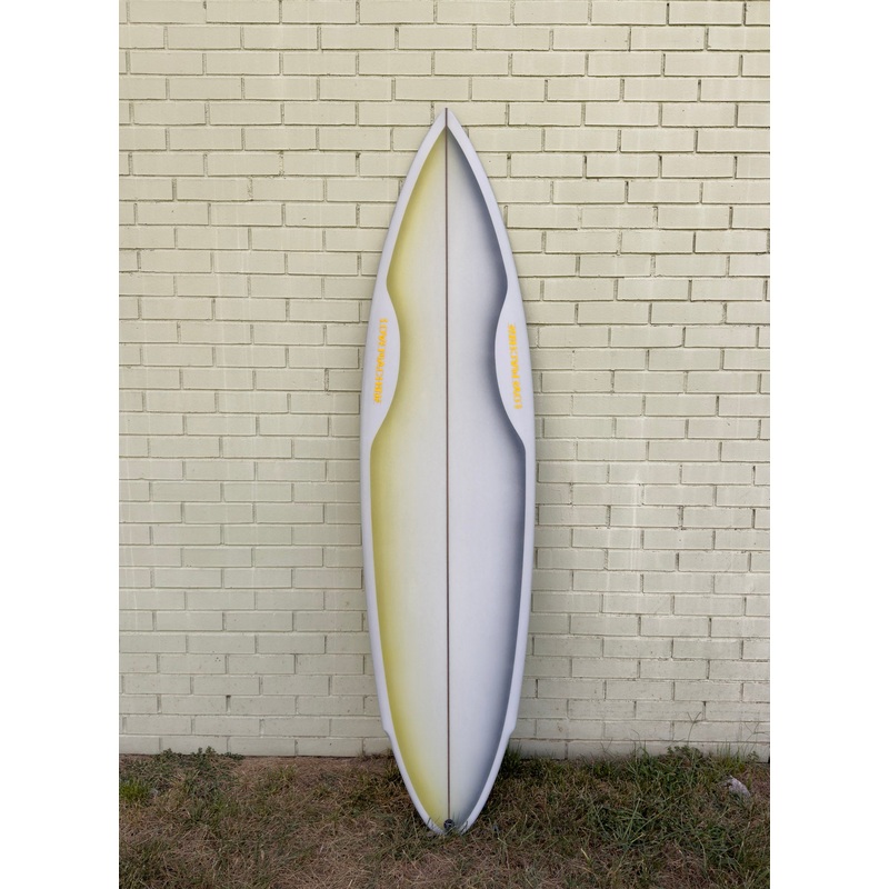 6’6″ Lovemachine Surfboards TWRP – Grey/Spray Deck