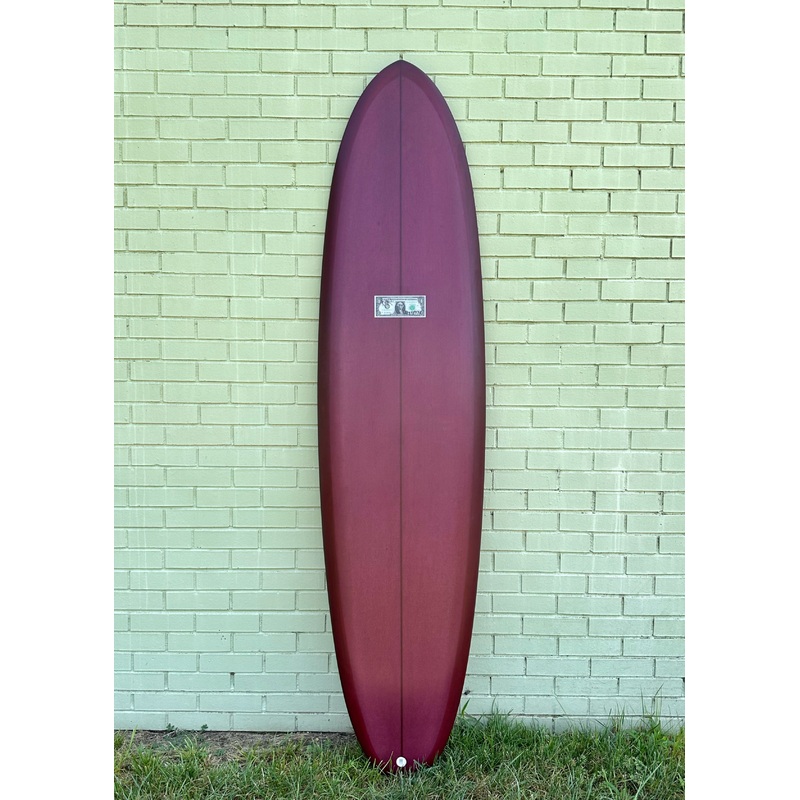 7’0″ McCallum Surfboards Twin Egg – Merlot