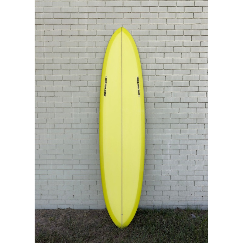 7’10” Lovemachine Surfboards Thick Lizzy – Highlighter Yellow