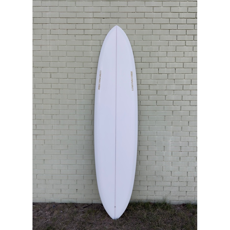 7’10” Lovemachine Surfboards Thick Lizzy – Semi Opaque White