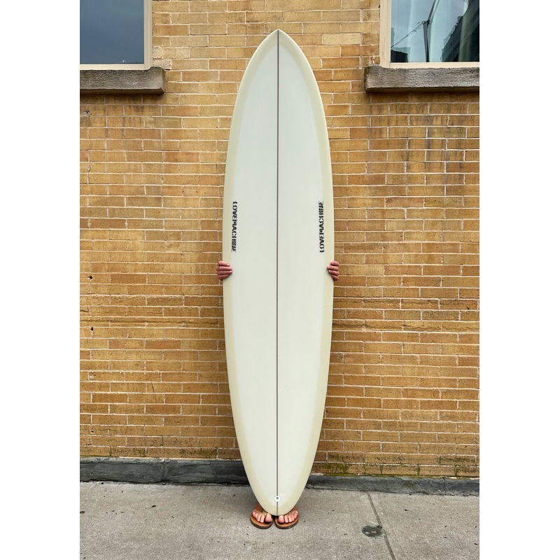 7’8″ Lovemachine Surfboards FM – Creme