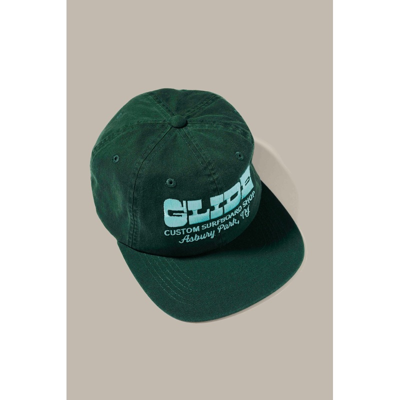 GCSS 6 Panel Hat – Forest & Aqua