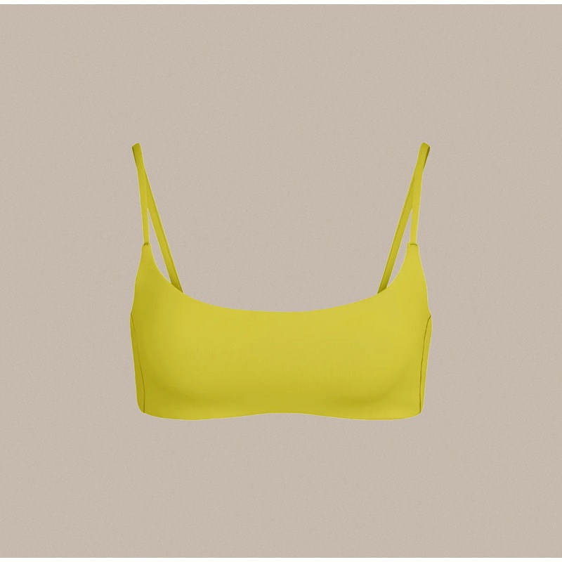 Left On Friday Pool Days Bikini Top – Sour (Chartreuse)