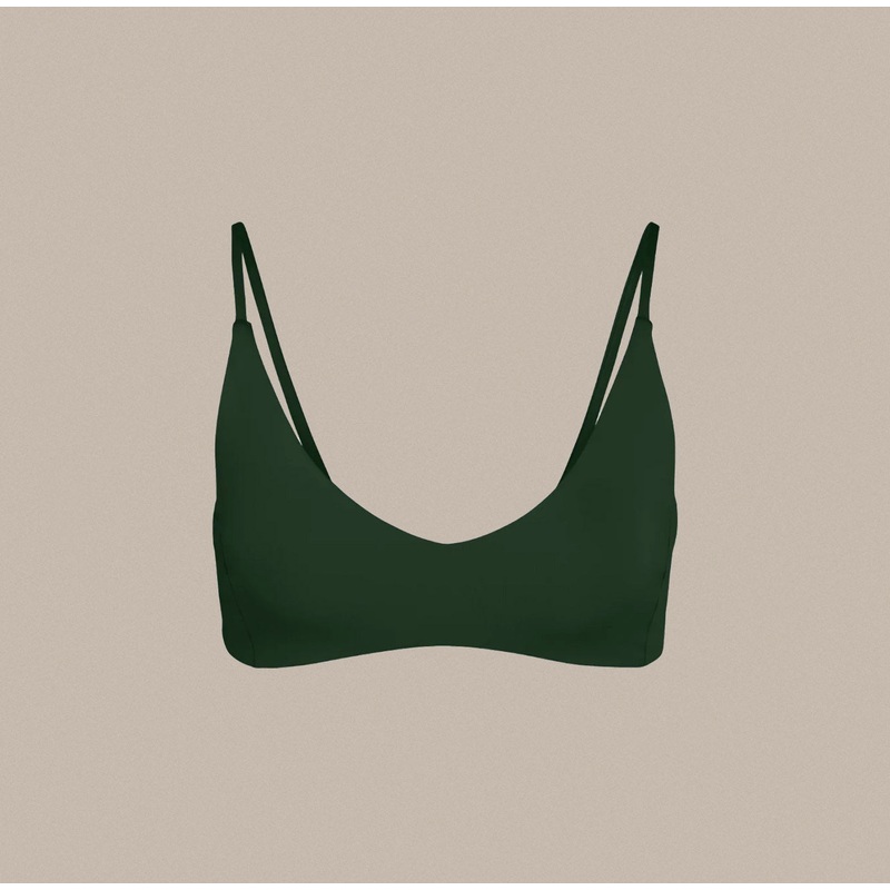 Left On Friday Sunday Bikini Top – Palm (Green)