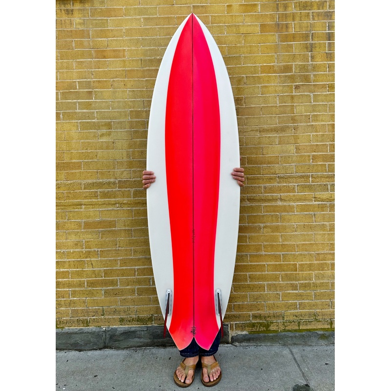 5’10” Lovemachine Surfboards Pedestrian Ship – Clear/Spray