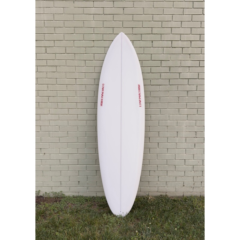 6’6″ Lovemachine Surfboards FM – Semi Opaque White