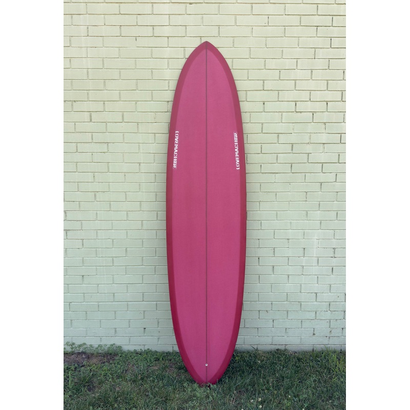 7’6″ Lovemachine Surfboards Thick Lizzy – Scarlet