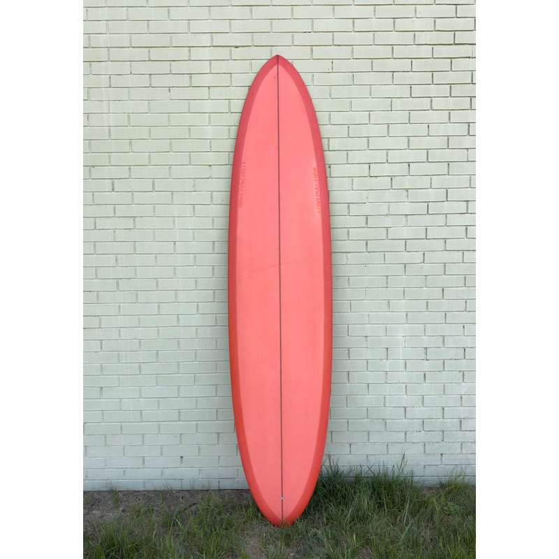8’0″ Lovemachine Surfboards Thick Lizzy – Red Orange