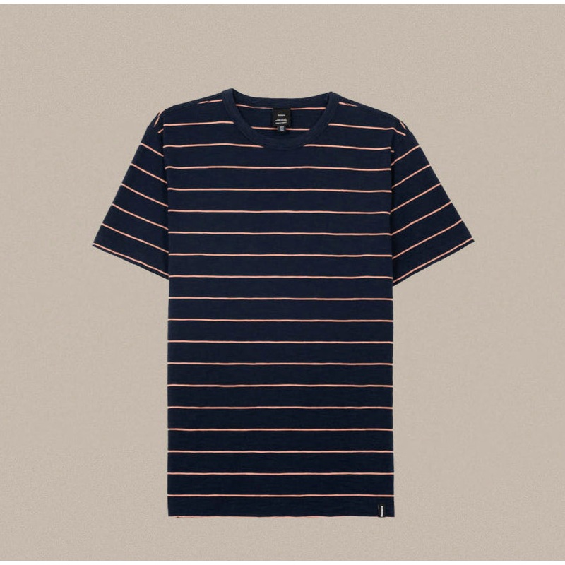 Finisterre Channel SS Tee – Navy Stripe