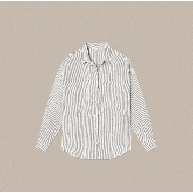 Left on Friday Getaway Button Down – Varsity/Coconut