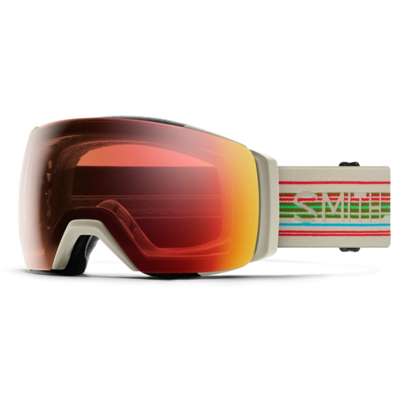 Smith I/O MAG XL Goggles 2025 – Chalk Straightline W/Photochromic Red Mirror Lens
