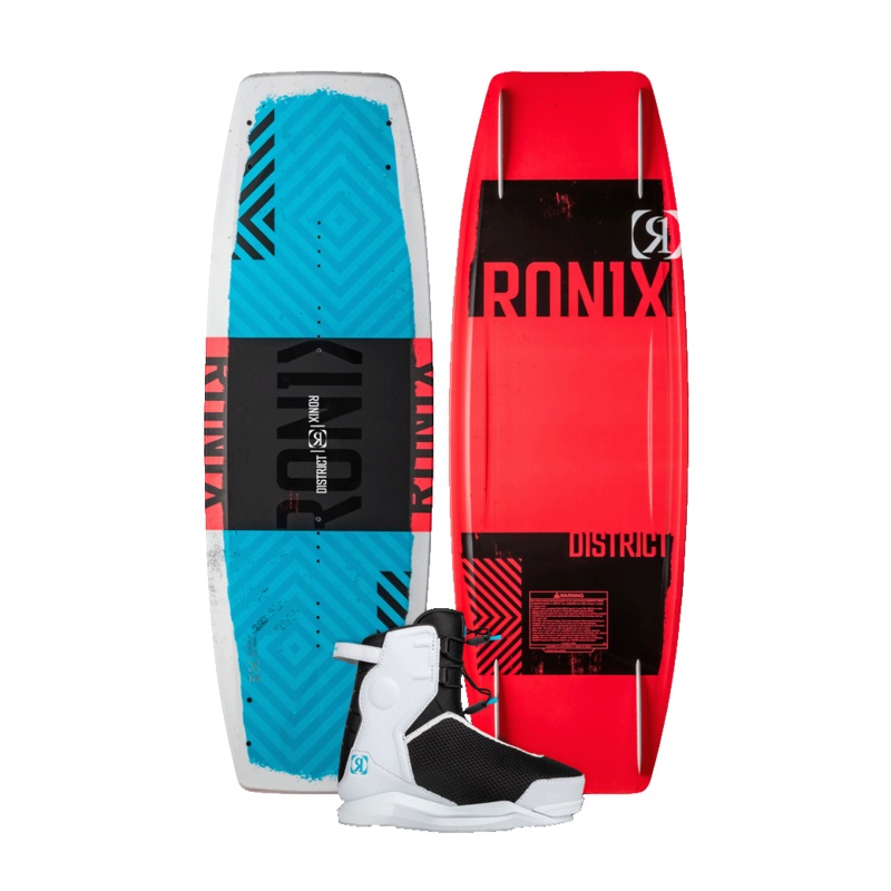 2025 Ronix District With Vision Pro Bindings Wakeboard Package
