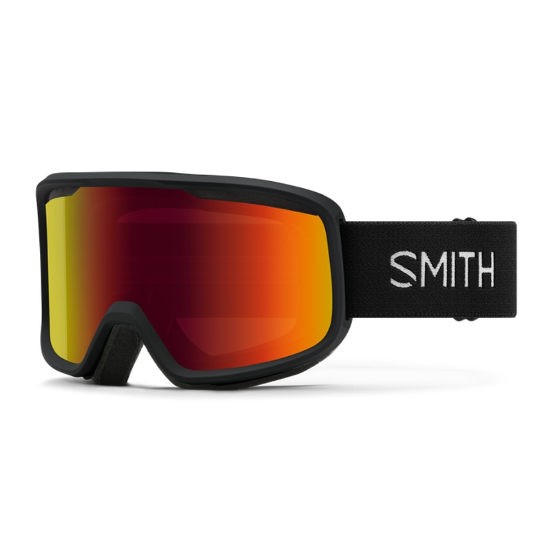 Smith Frontier Goggles 2025 – Black W/Red Mirror Lens