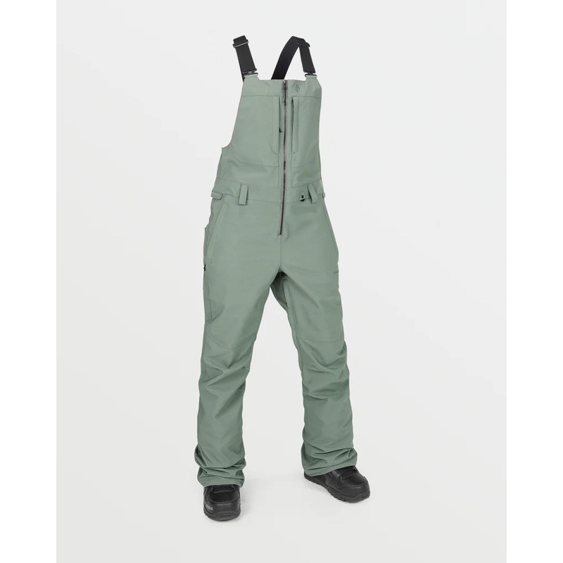 Volcom Womens Swift Bib Overalls – Lichen Green