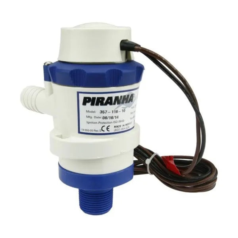 Shurflo Piranha 800 GPH Aerator Ballast Ballast Pump 3/4″ – 110 lbs/min
