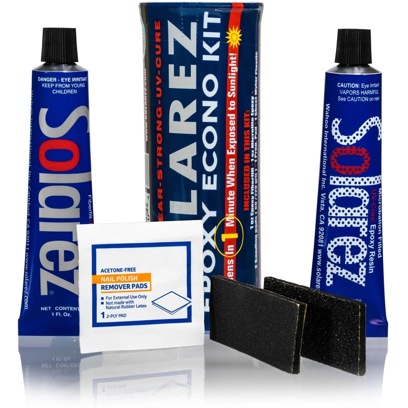 Solarez Epoxy Epoxy Econo Kit – Fiberfil, Microlite, Sand Pads, and Acetone