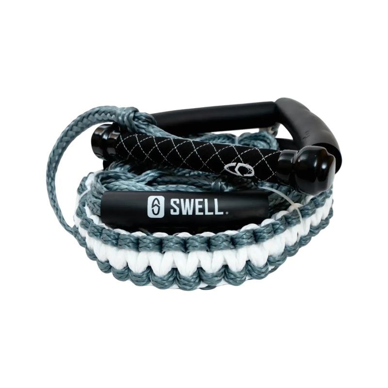 SWELL Wakesurf Premium Braided Wakesurf Rope – 25 ft Adjustable Length