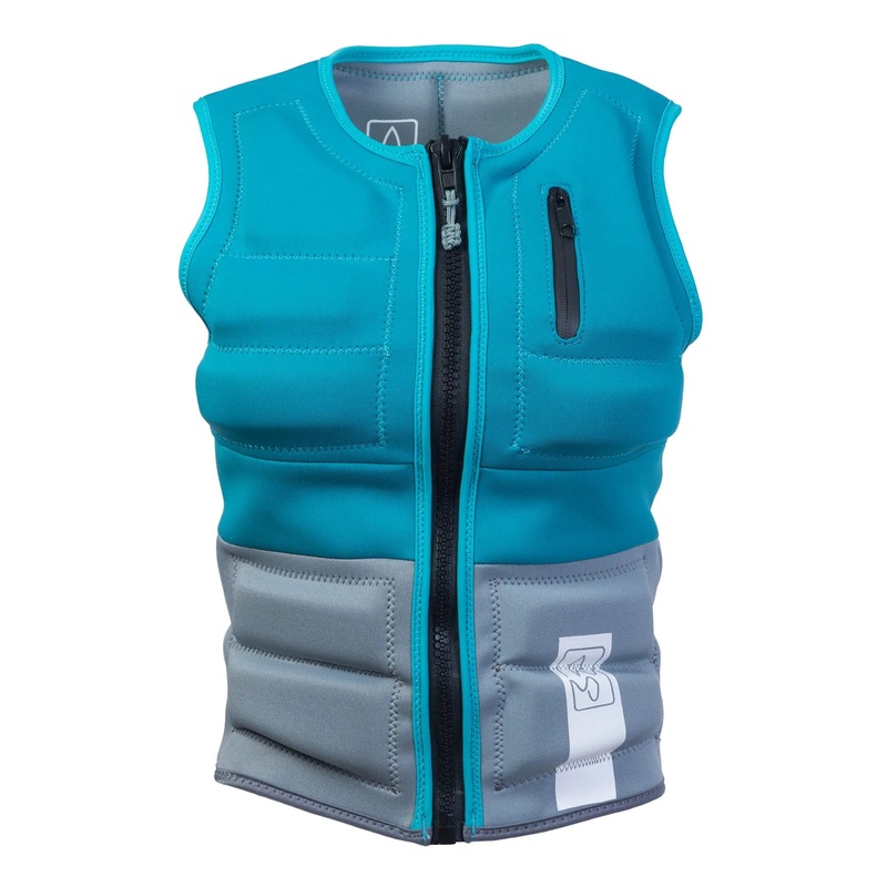SWELL Wakesurf Vest – Women’s Aqua – Ultimate Comfort Neoprene Jacket