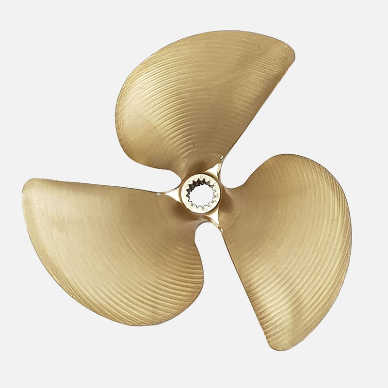 ACME Prop 1171 – Left Rotation Splined Bore – ACME Marine Propellers