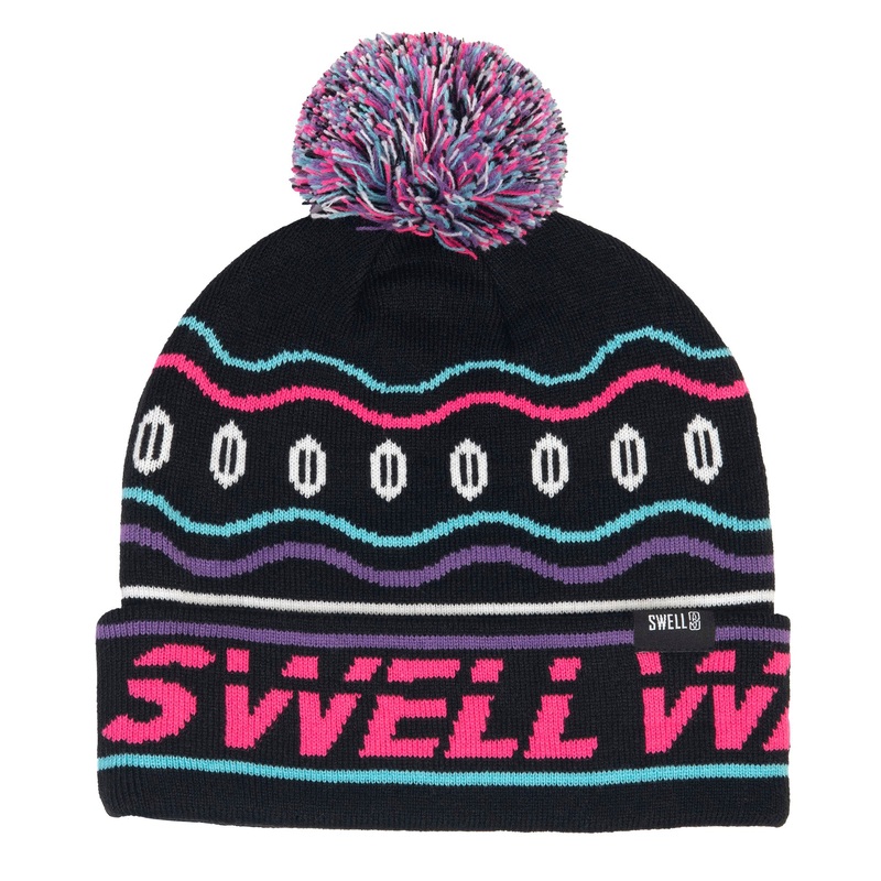 SWELL Wakesurf – Neon Puffer – Winter Pom Beanie