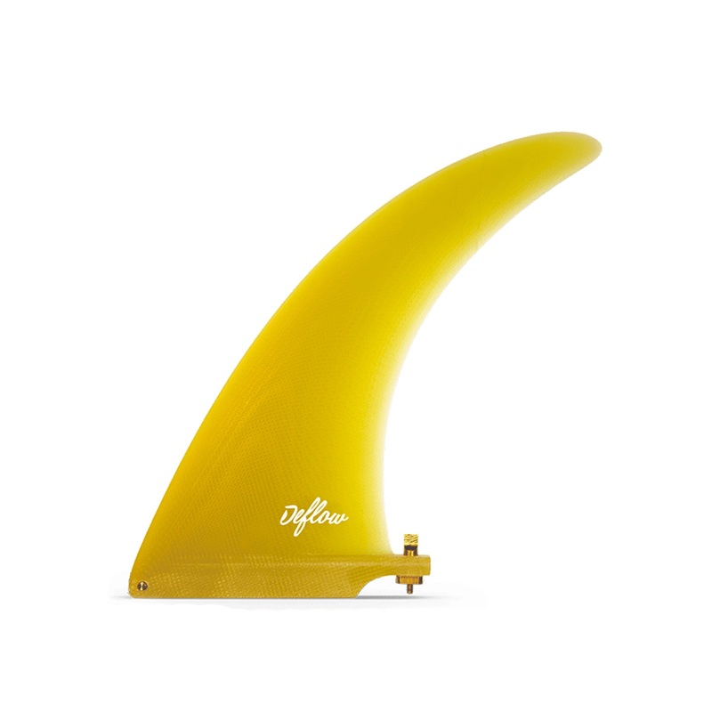 Deflow | 8.5″ Midhull Single Fin Yellow