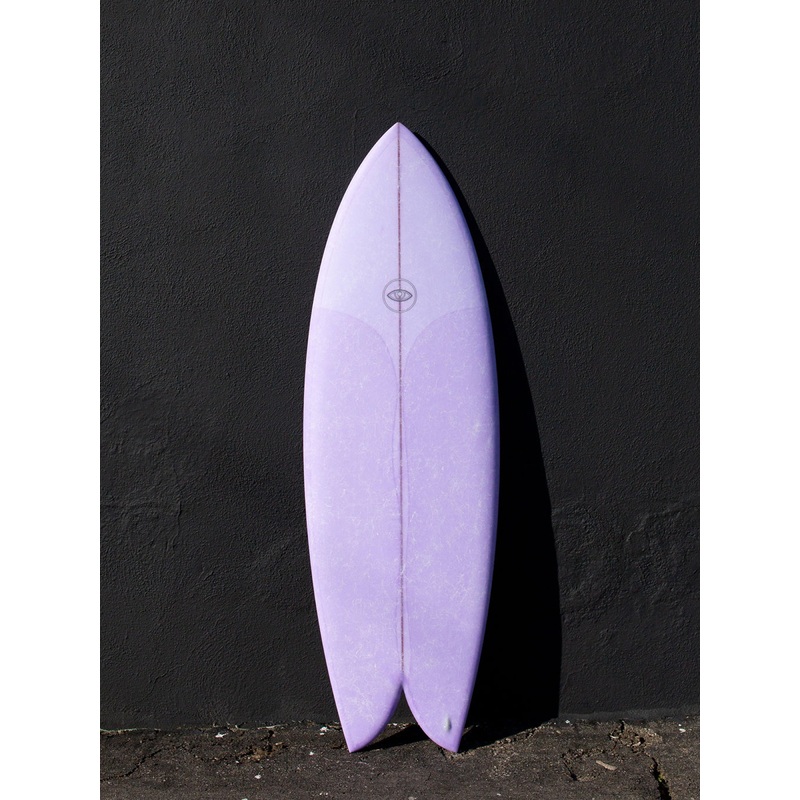 Eye Symmetry | The Turtle 5’4″ Twin Fish Purple FCS Surfboard