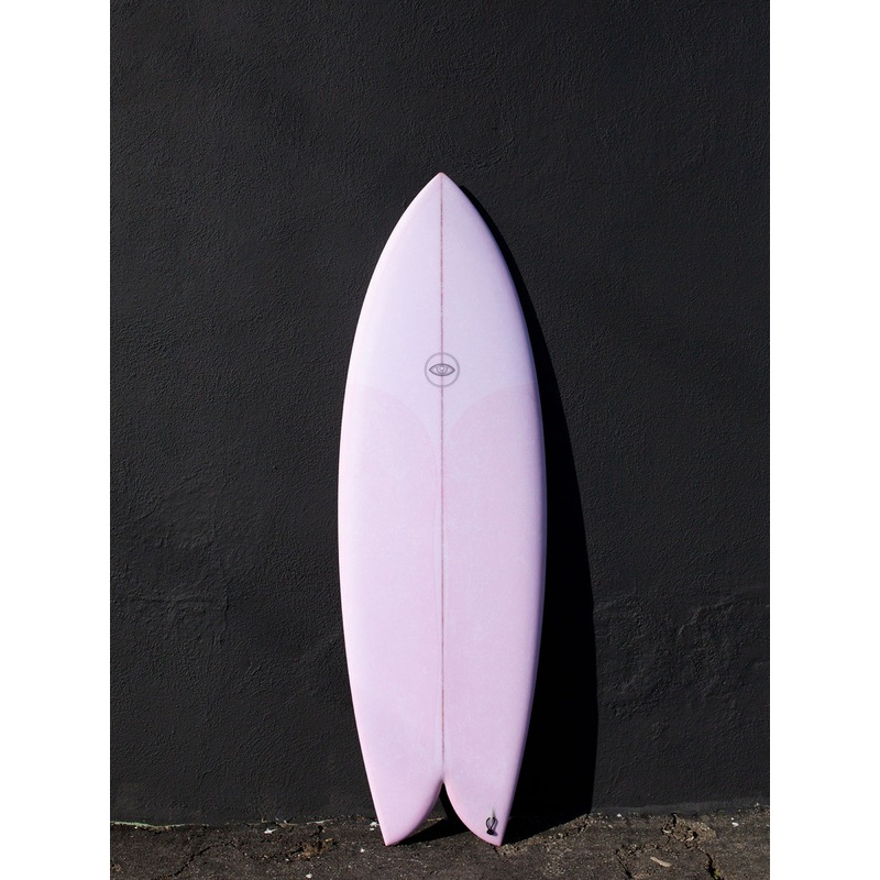 Eye Symmetry | The Turtle 5’8″ Twin Fish Pink FCS Surfboard