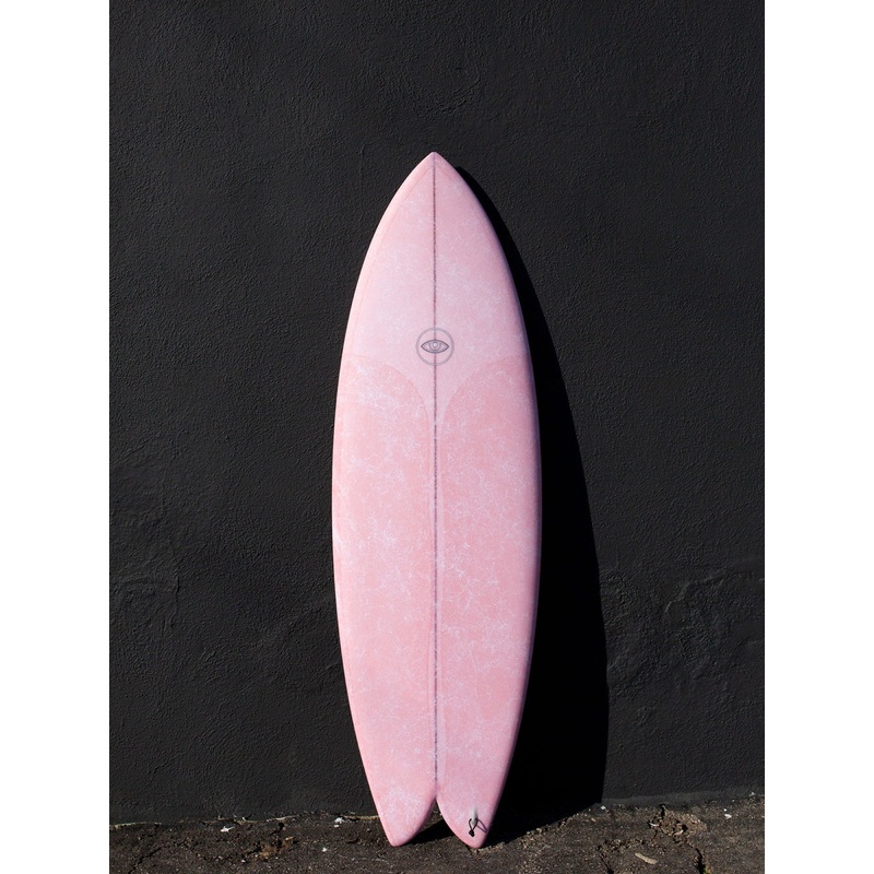 Eye Symmetry | Wombi Fish 5’5″ Pink Futures Surfboard
