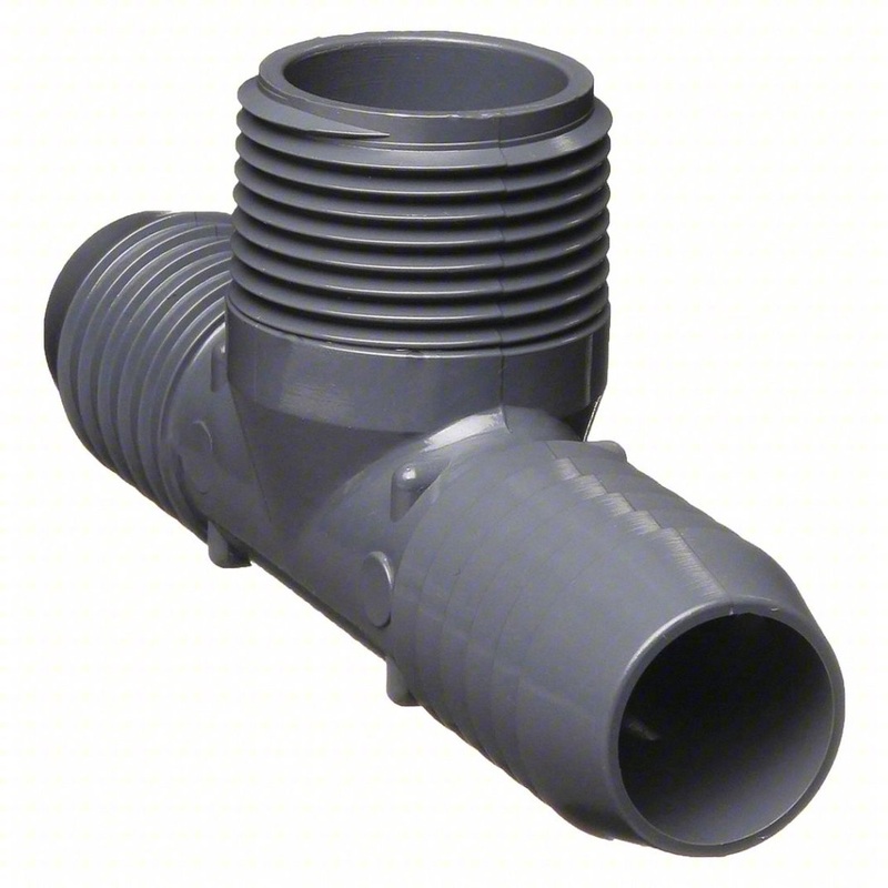Inline T Adapter – Male 1″ hose to 3/4″ NPT
