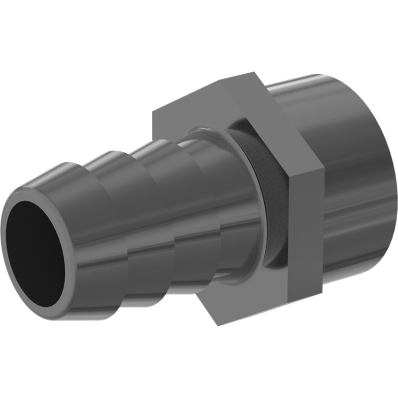 Plastic Barbed Hose Fitting – 3/4″ NPT to 3/4″ Hose Barb