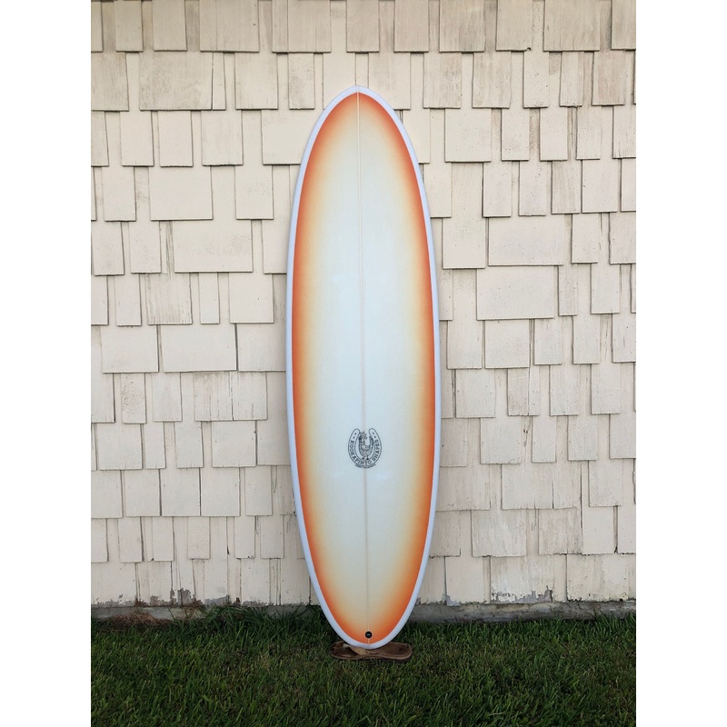 Kookapinto Shapes | 6’7″ Thin Twin Red & Yellow Futures Surfboard