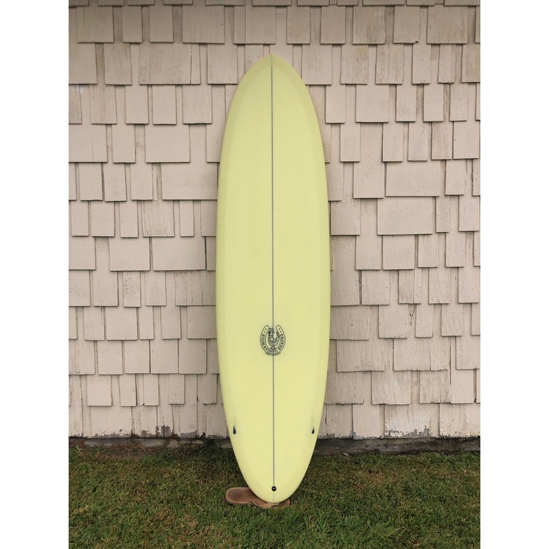 Kookapinto Shapes | 7’0″ Thin Twin Daffodil Yellow Futures Surfboard