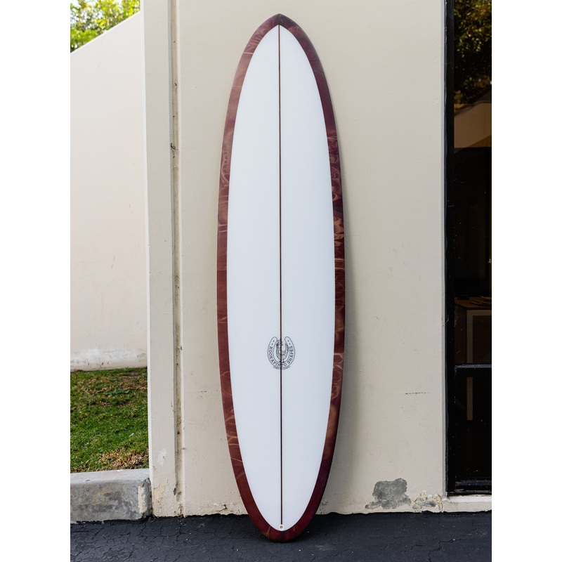 Kookapinto Shapes | 7’7″ Thin Twin Mocha Swirl Surfboard