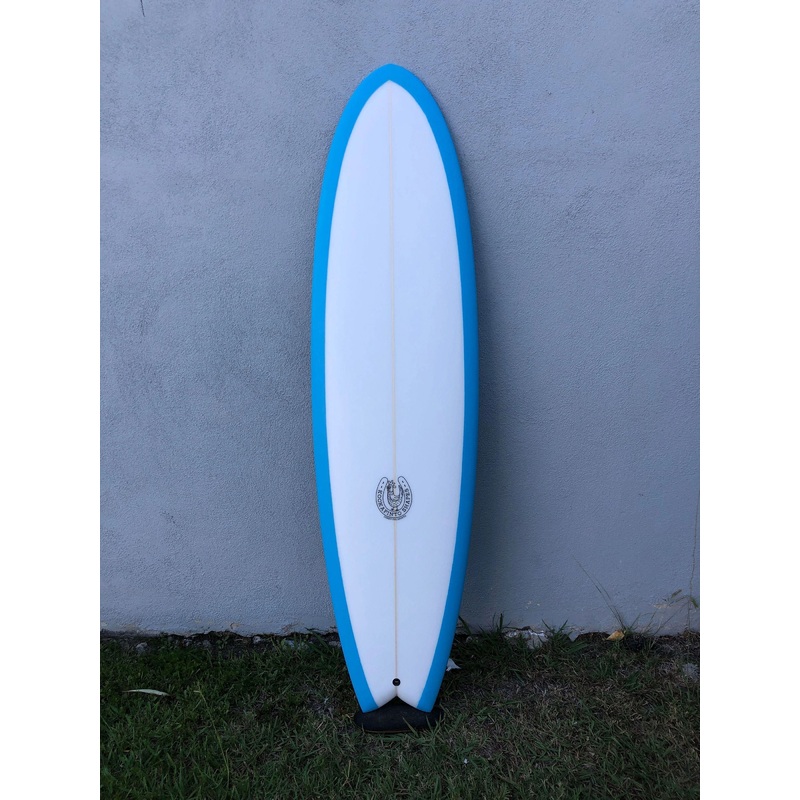Kookapinto Shapes | Baitfish Twin Fin 610″ Skye Blue Surfboard