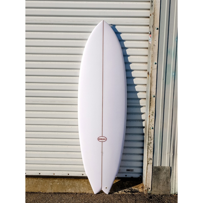 Mangiagli Surfboards | 5’6″ M2 Performance Fish White Surfboard